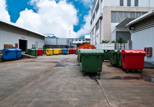 Eco-friendly office clearance practices with recycling and donations